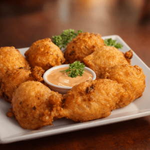 deep fried conch fritter rolls